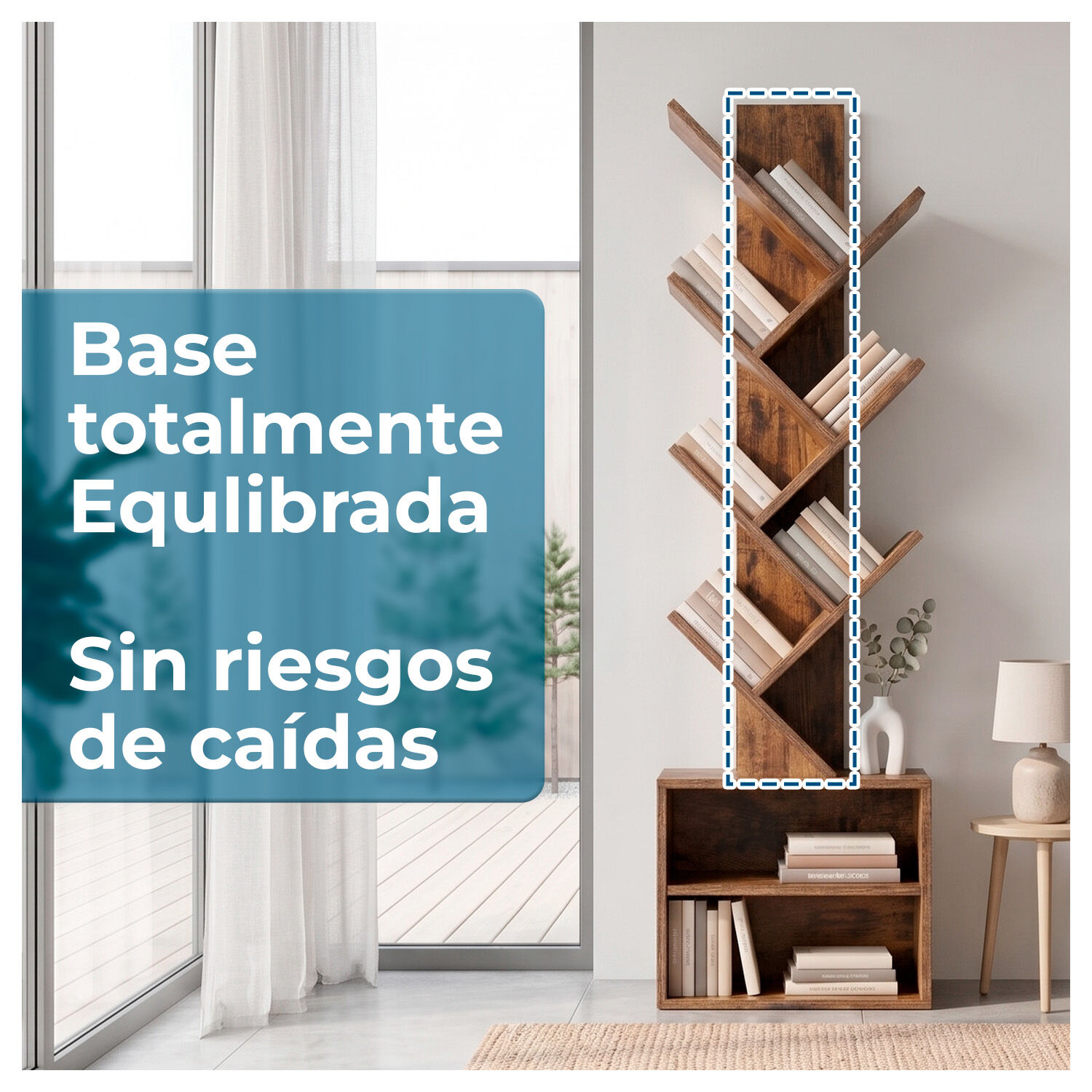 Estante Mueble Biblioteca Organizador Para Libros 6 Niveles image number 3.0