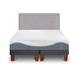 Cama Europea Cic Alaska / 2 Plazas / Base Dividida + Respaldo