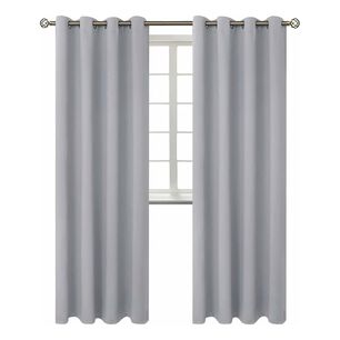 Cortina Blackout 140x220 Cm Gris Tela Poli&eacute;ster Calidad