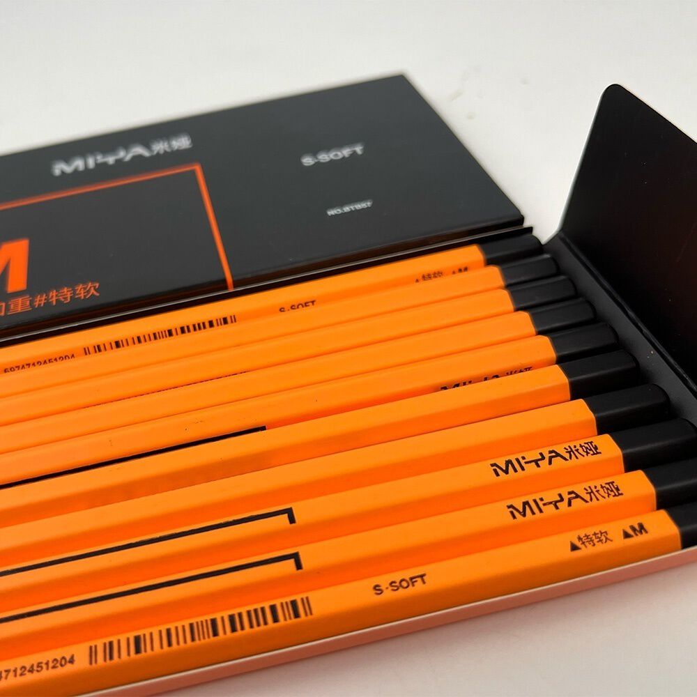 L&aacute;piz De Carb&oacute;n Miya M Series 10 Unds, S-soft image number 3.0