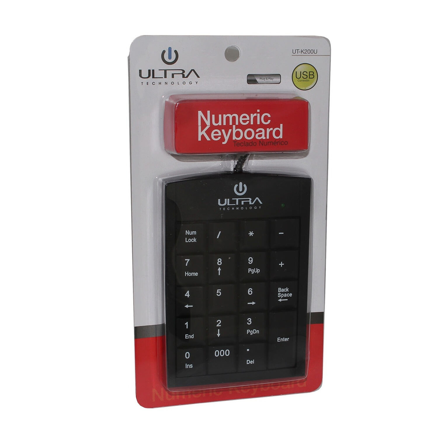 Teclado Num&eacute;rico Usb Con Teclas Ultra Planas K200u image number 3.0