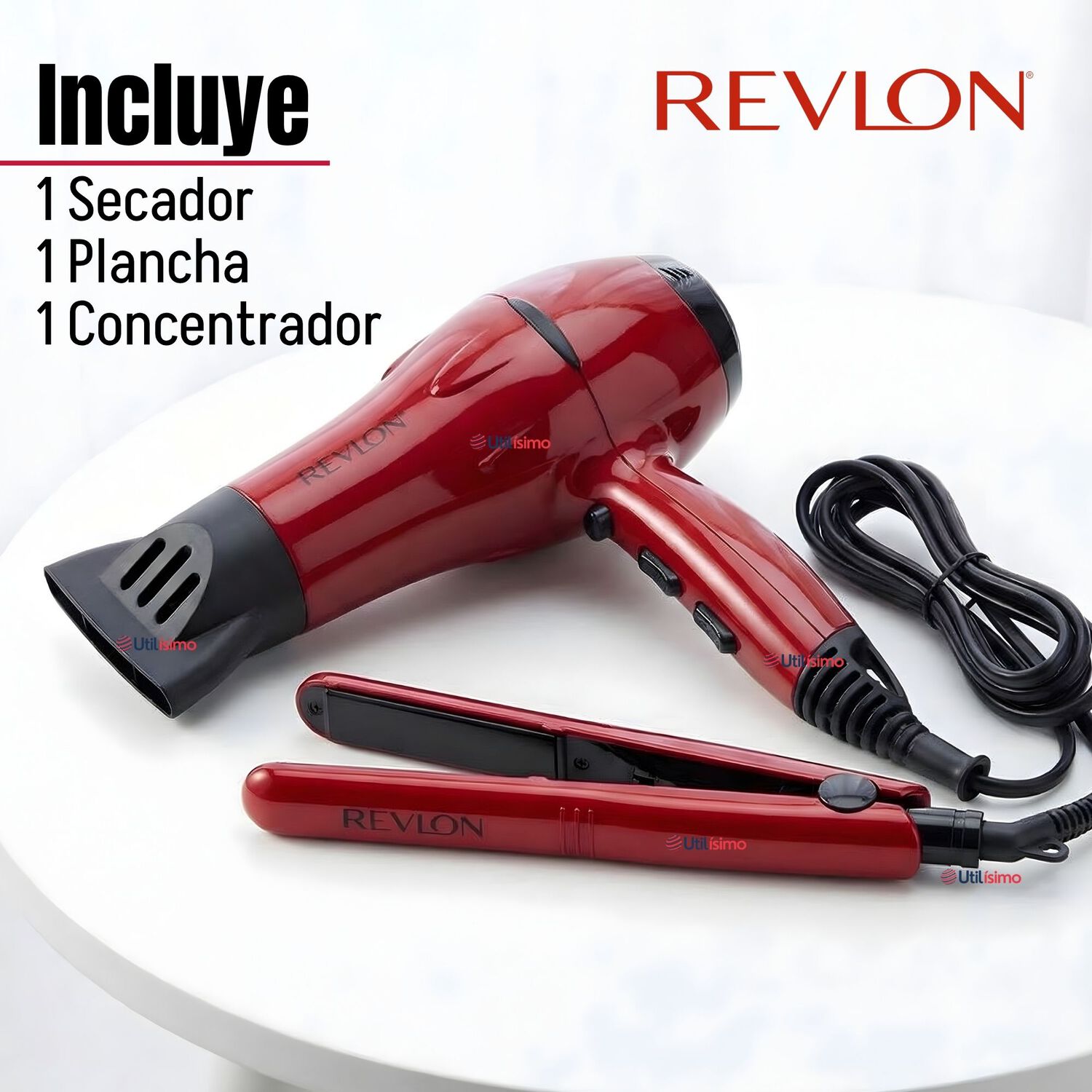 Set Secador Y Plancha Alisadora Port&aacute;til Revlon 2000w image number 1.0