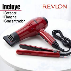 Set Secador Y Plancha Alisadora Port&aacute;til Revlon 2000w