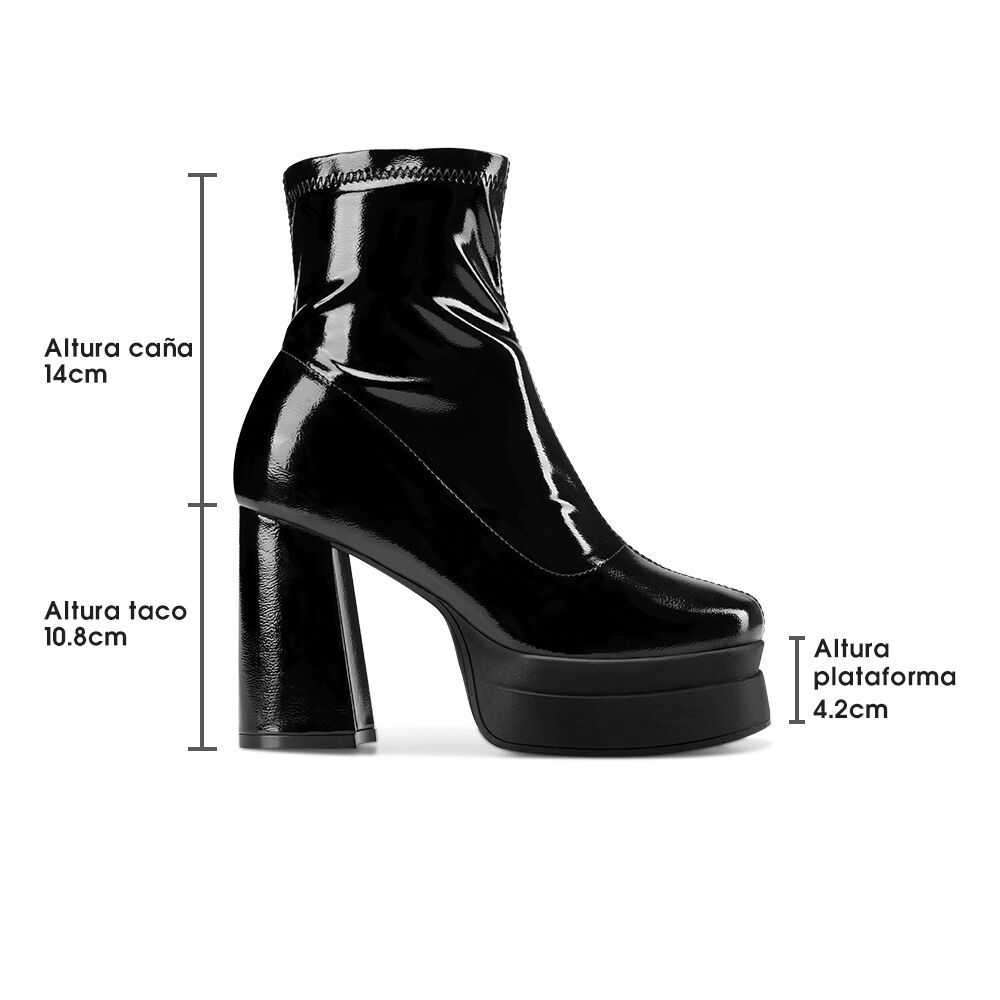 Botin Mujer Noche Negro Weide image number 5.0