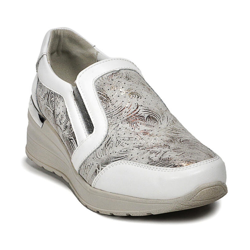 Zapatilla Cuero Ibbie Blanco image number 2.0