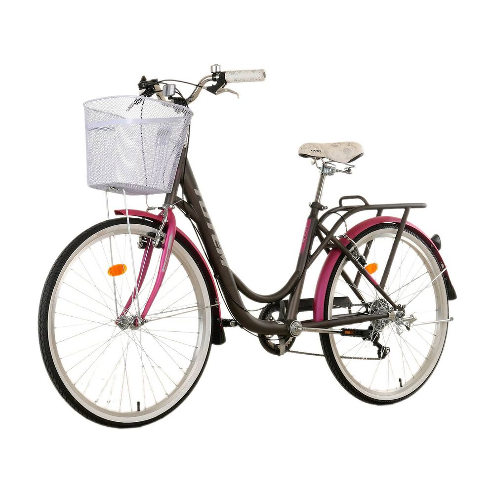 Bicicleta Totem City Dama Aro 26 Gris Con Fucsia image number 8.0