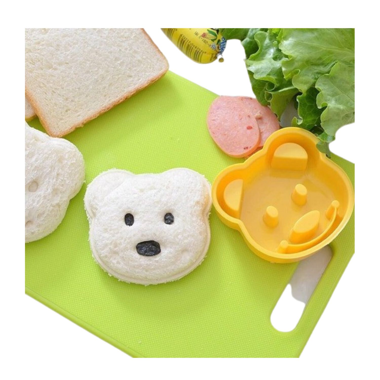 Molde De S&aacute;ndwich Emparedado De Oso Desayuno Para Cocina image number 1.0