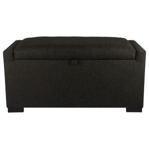 Banqueta Con Ba&uacute;l Leyzy Grafito Omega 40x55x105 Cm M&aacute;xima Design