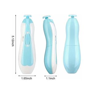 Pulidor Y Lima U&ntilde;as Para Bebes Electrico A Pilas Azul Infantil