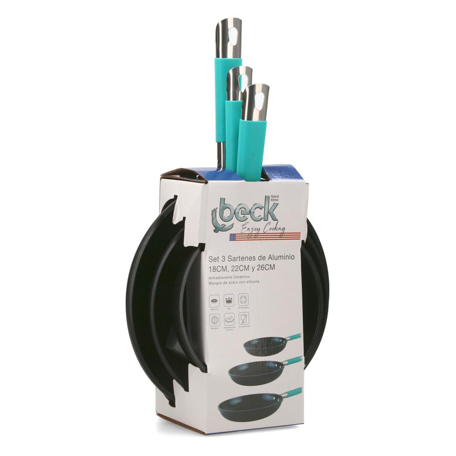 Set De Sartenes Beck Home & Kitchen / 3 Sartenes image number 4.0