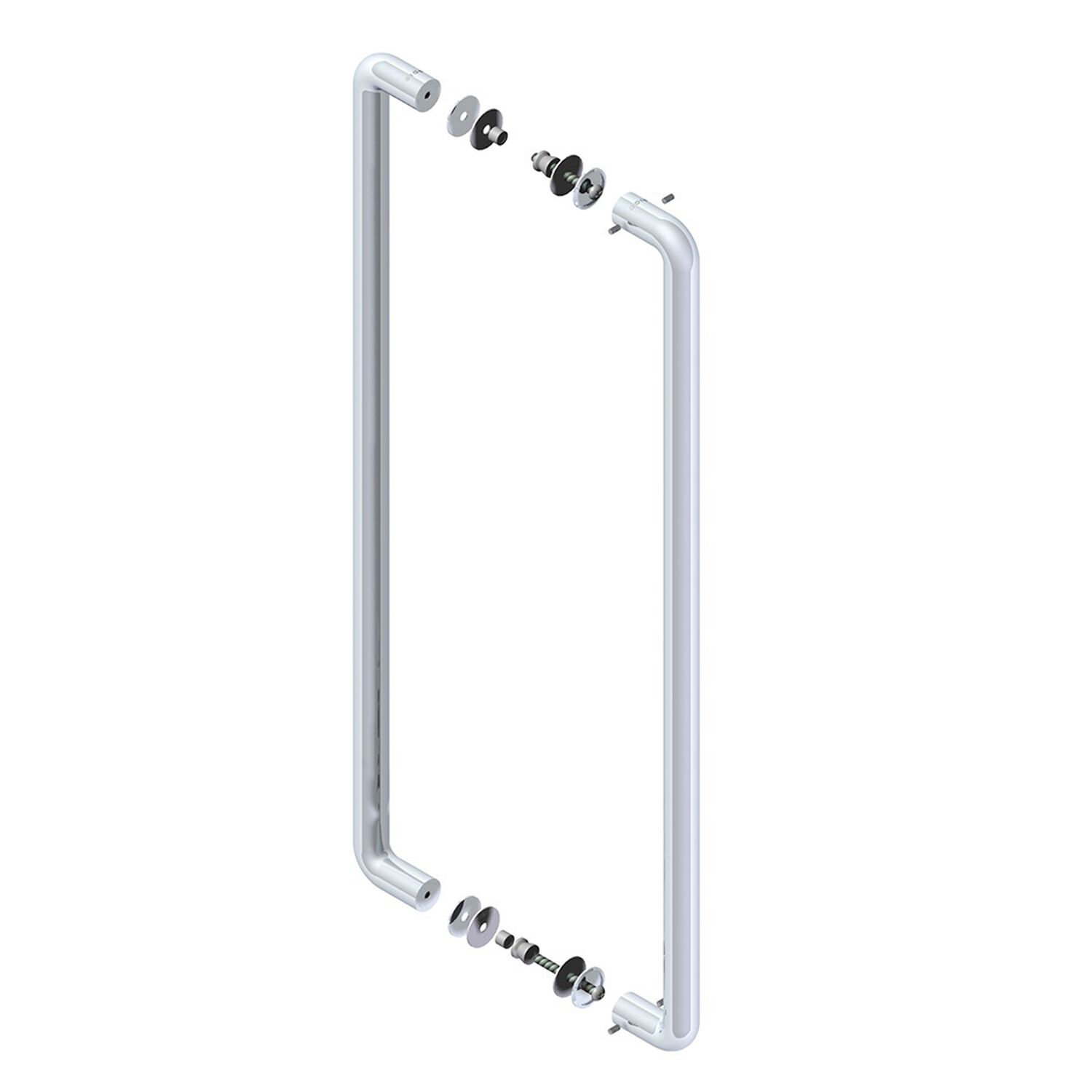 Tirador Doble Odis 9380 30x800mm - Plata image number 1.0