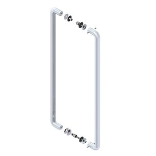 Tirador Doble Odis 9380 30x800mm - Plata