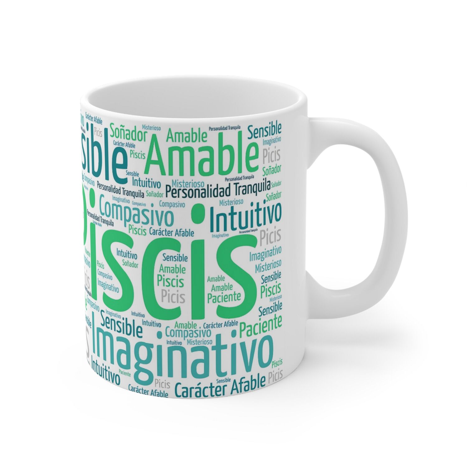 Taza Signo Zodiacal Piscis - Cer&aacute;mica Hor&oacute;scopo Astrolog&iacute;a Regalo image number 2.0
