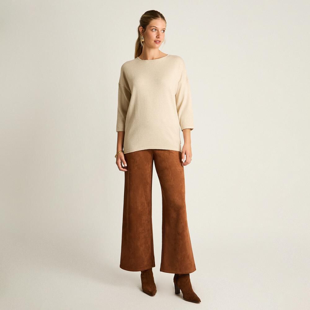 Sweater Manga Kimono Cuello Redondo Mujer Lorenzo Di Pontti image number 1.0