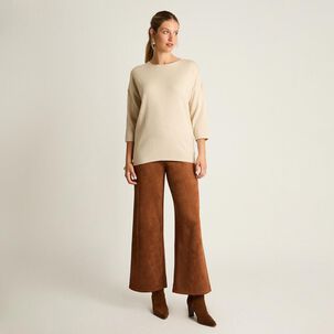 Sweater Manga Kimono Cuello Redondo Mujer Lorenzo Di Pontti