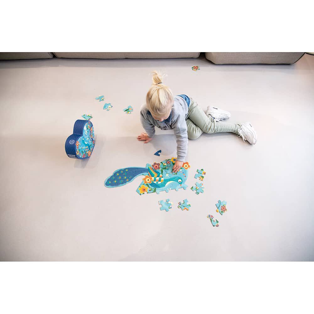 Puzzle 40pcs Con Forma Pavo Real Scratch Europe image number 4.0