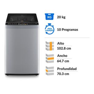 Lavadora Mademsa Mdwmt20s / 20 Kilos
