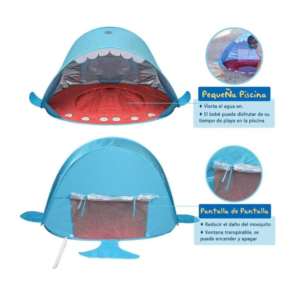 Carpa Tienda Para Bebé Plegable Con Piscina image number 6.0