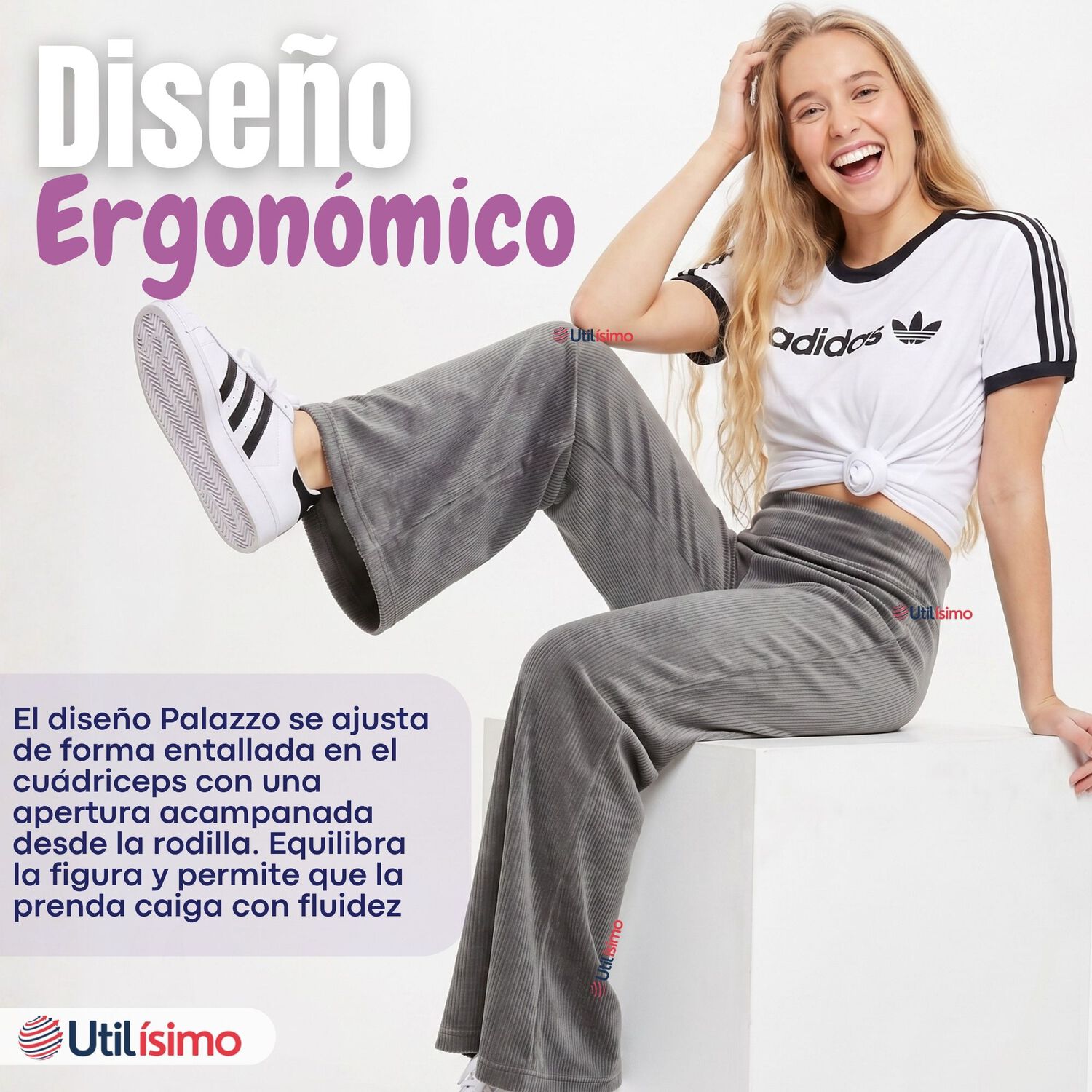 Calza Pantal&oacute;n Palazzo Polar Con Chiporro Ni&ntilde;a Juvenil Elasticada T&eacute;rmica Melange image number 7.0
