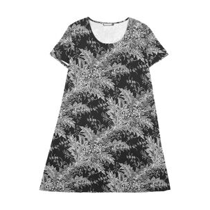Vestido Estampado Manga Corta Cuelloredondo Mujer Lesage