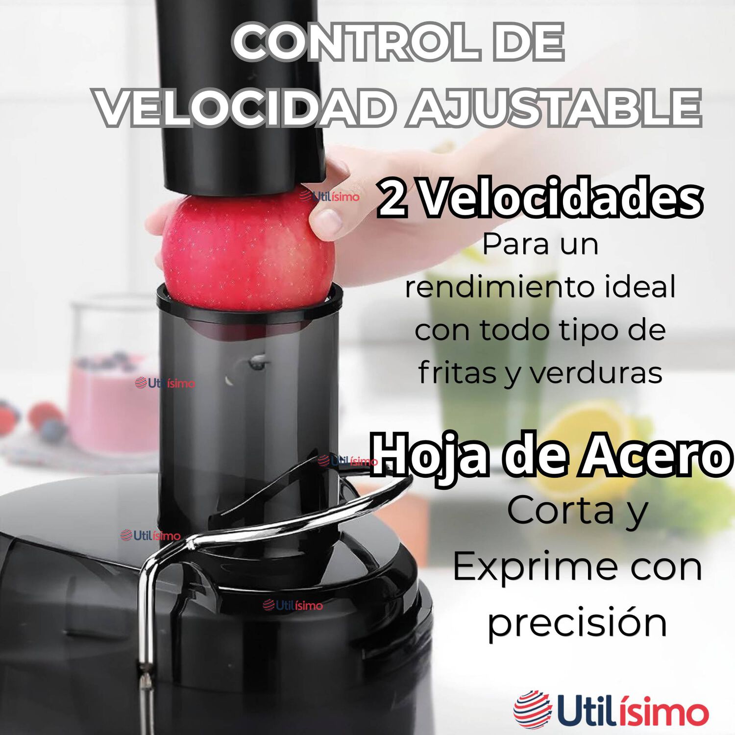 Extractor Exprimidor De Jugos El&eacute;ctrico 800w De Potencia Frutas Y Verduras image number 5.0