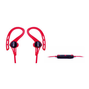 Aud&iacute;fonos Deportivos Bluetooth Cable Plano Color Rojo - Ps