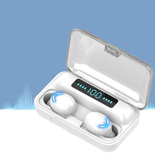 Audífonos True Wireless Bluetooth Indicador Blanco