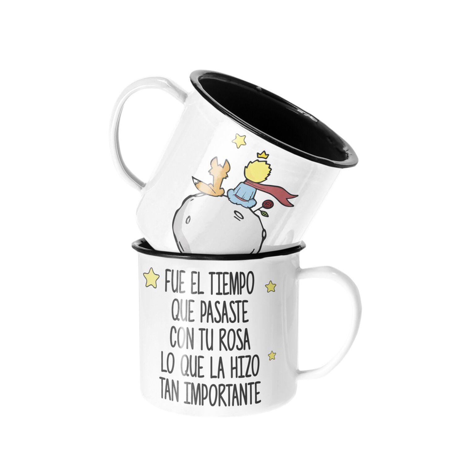 Taza Enlozada Lechera El Principito Amigo Unico Zorro image number 0.0