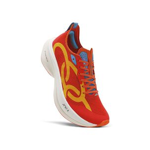Zapatilla Running Mujer Corre Grafeno 3 Rojo/amarillo