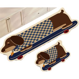 Set 2 Alfombra De Goma Para Cocina Piso Antideslizante Acg-16