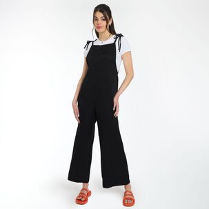 Enterito Largo Denim Tiro Medio Relax Mujer Freedom