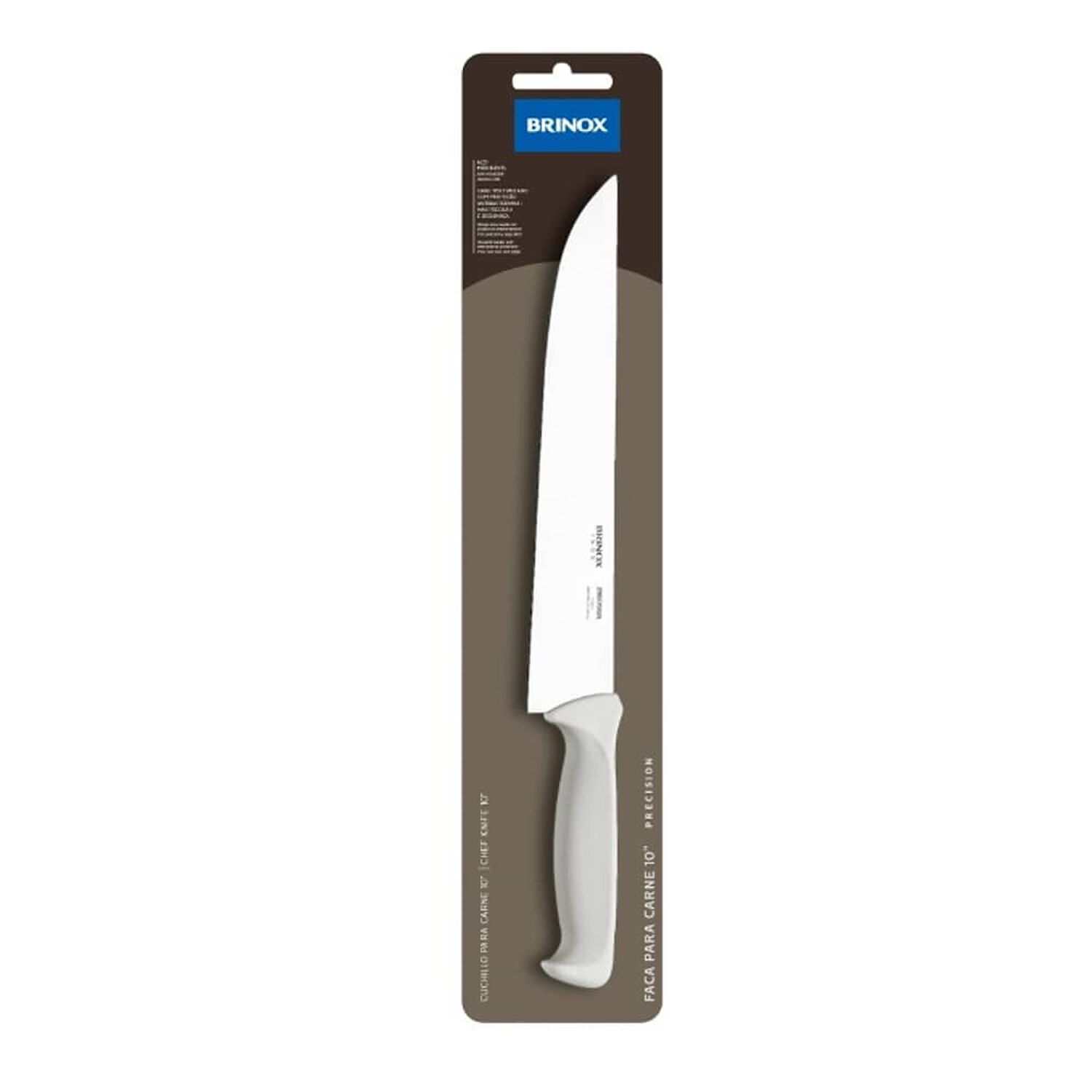 Cuchillo Para Carne De 10" Brinox Mango Blanco 2506/314 image number 0.0