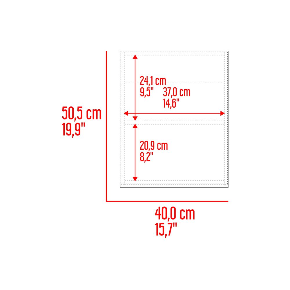 Botiquin De Baño 1 Puerta 50x40x12 Cm Blanco image number 7.0