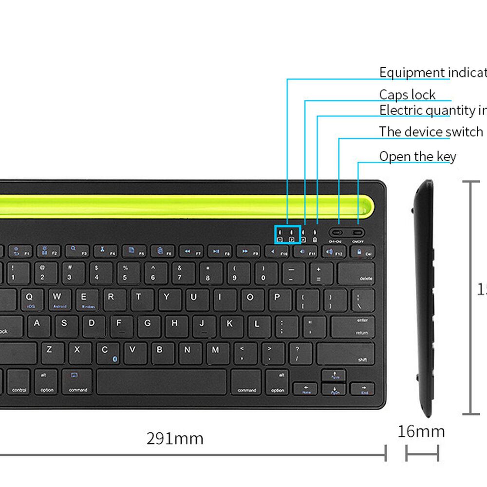 Teclado Inalámbrico Bluetooth Multi Plataformas / Smart Tv image number 3.0