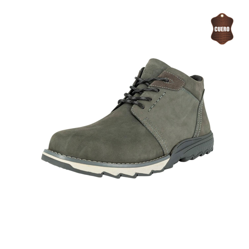 Botin De Cuero Boja Verde London Adixt image number 0.0