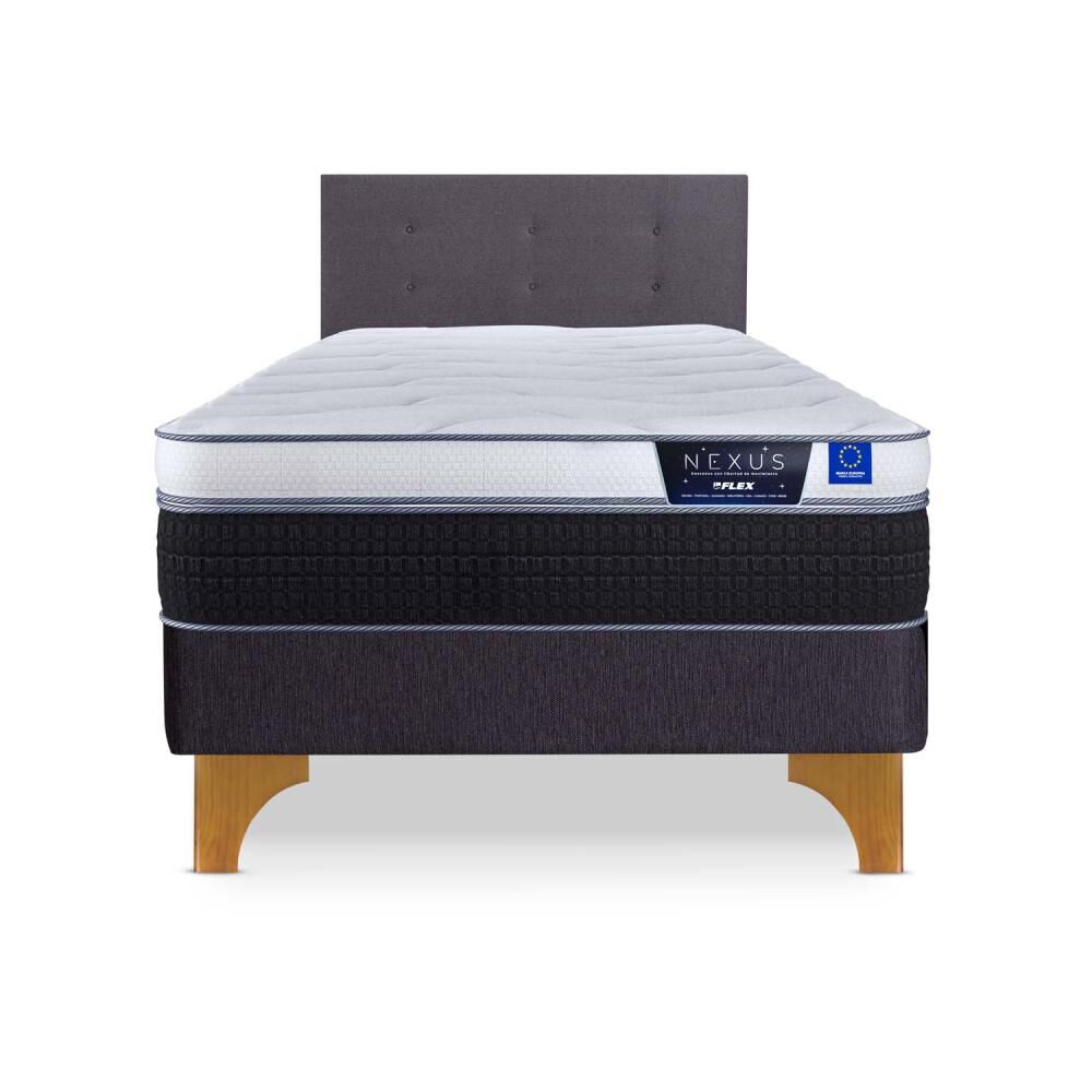 Cama Europea Flex Nexus / 1.5 Plazas / Base Normal + Respaldo image number 0.0