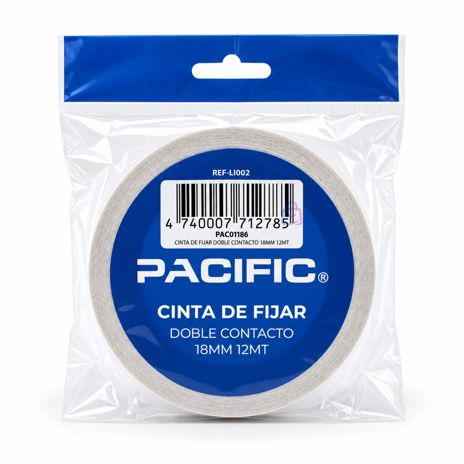 Cinta Doble Contacto 18mm X 12m Adhesiva Doble Faz - Ps image number 3.0