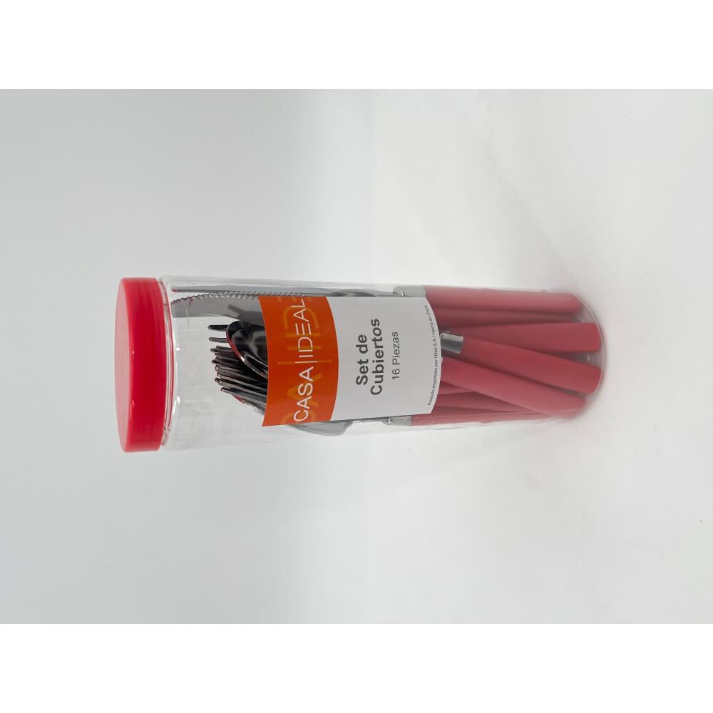 Cubiertos De Mesa Casaideal Magenta 16p / 16 Piezas image number 0.0