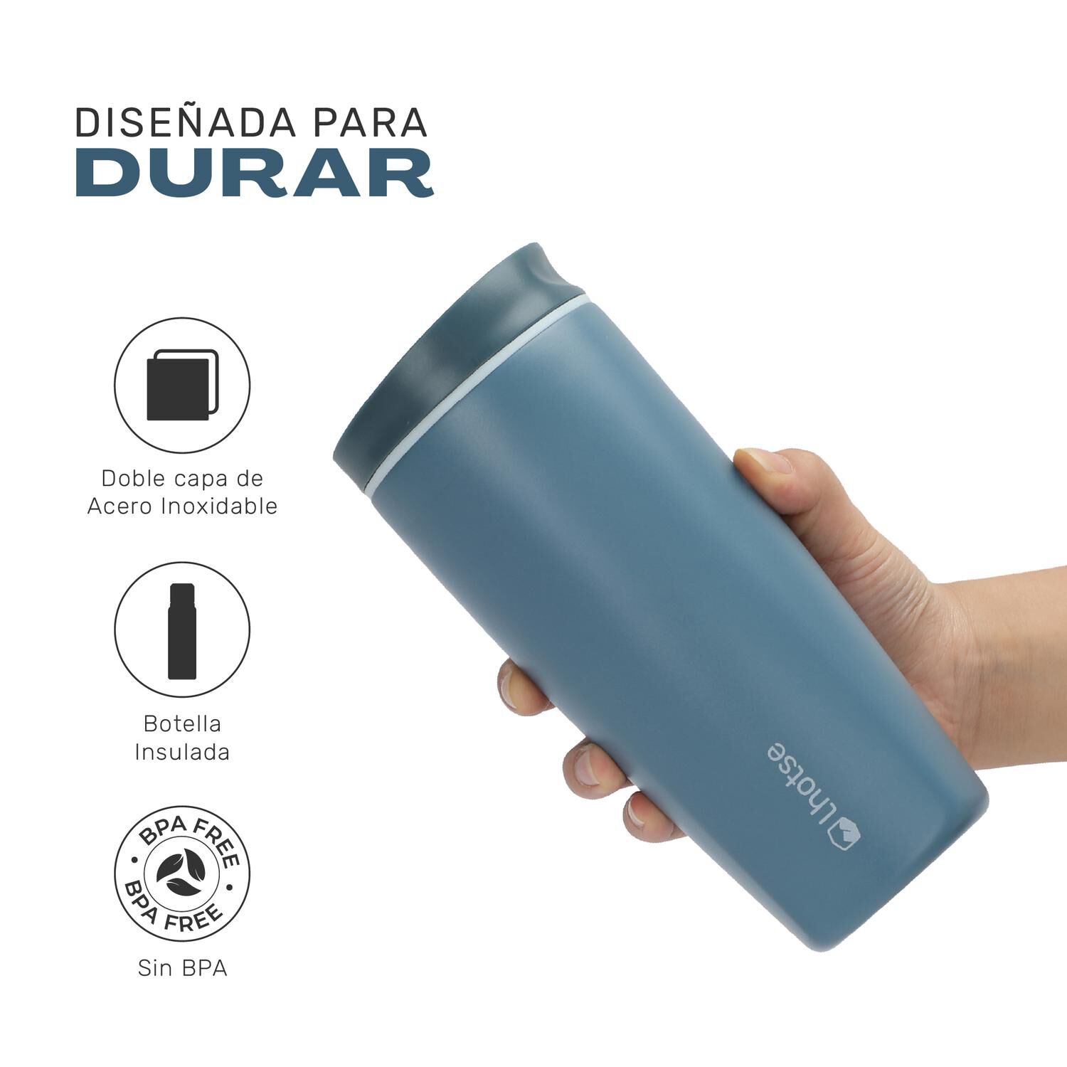 Vaso Mug T&eacute;rmico Agua Caf&eacute; Acero Inox Termicup 590 Ml Lhotse image number 2.0