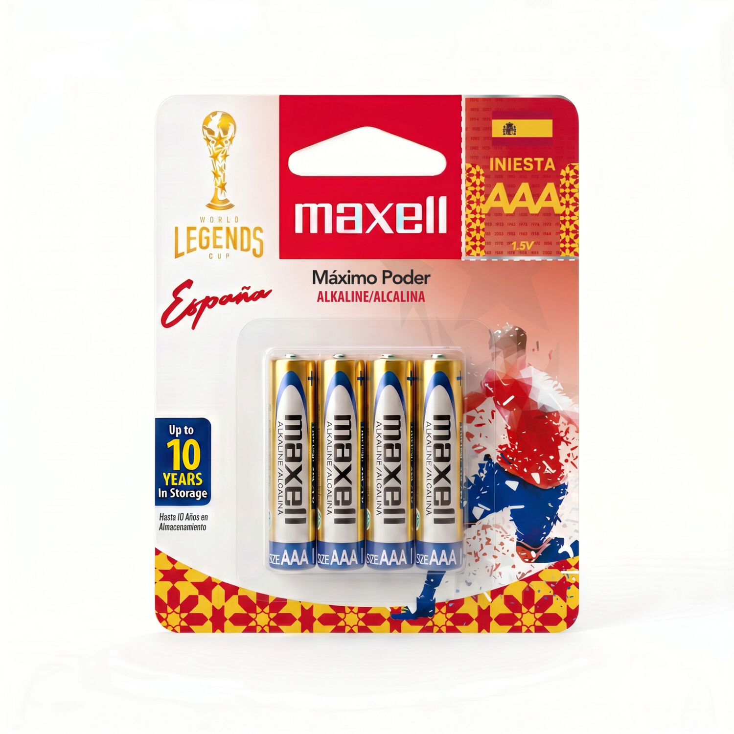 Pack 48 Pilas Alcalinas Aaa 1,5v Leyendas Blister 4uds. image number 4.0
