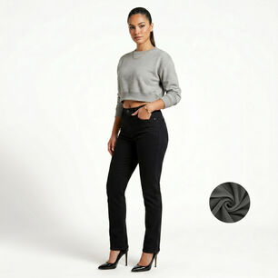 Jeans Pantalon Recto Forro Polar Mujer