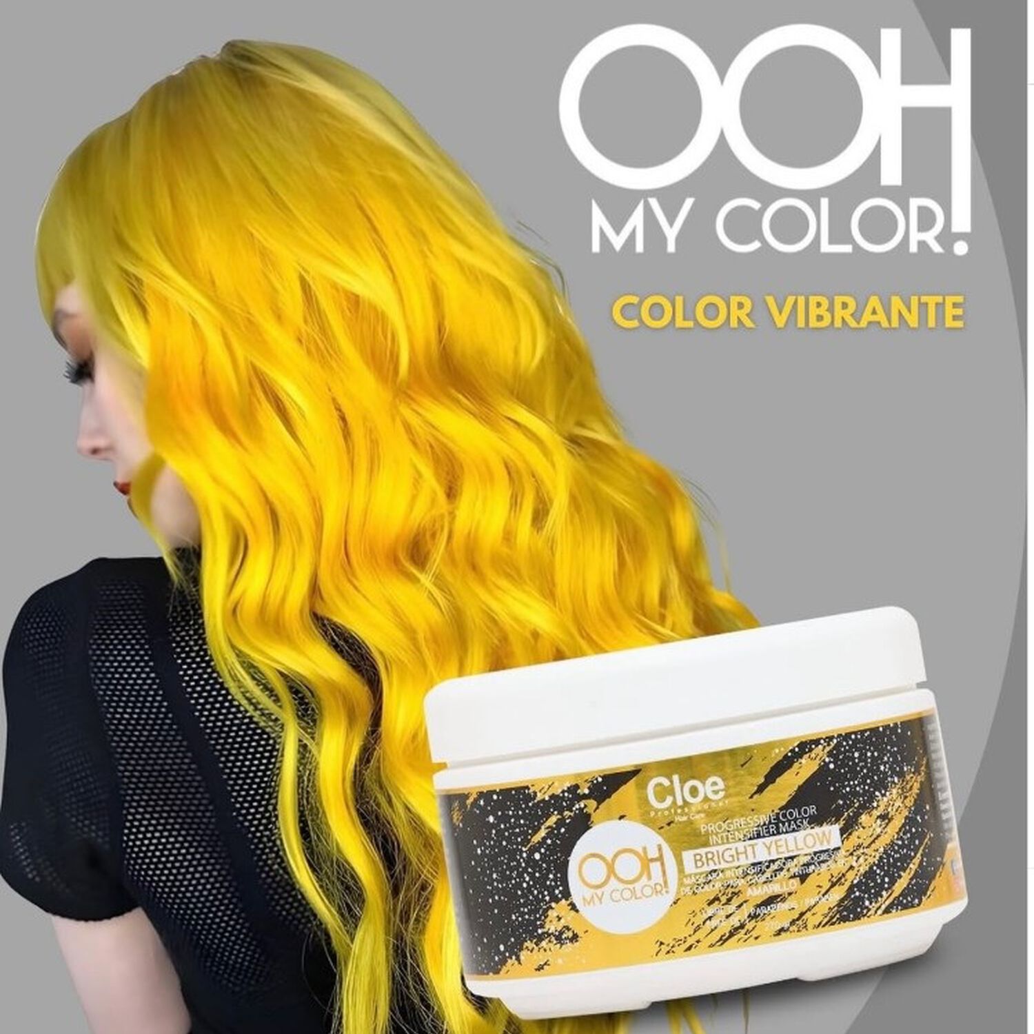 M&aacute;scara Ooh My Color Bright Yellow Cloe 270gr image number 2.0