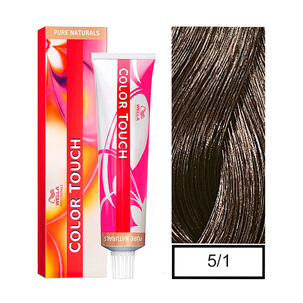 Wella - Tintura Semipermanente Color Touch 5/1 Castaño Claro Ceniza 60gr + Peróxido En Crema De 1,9%