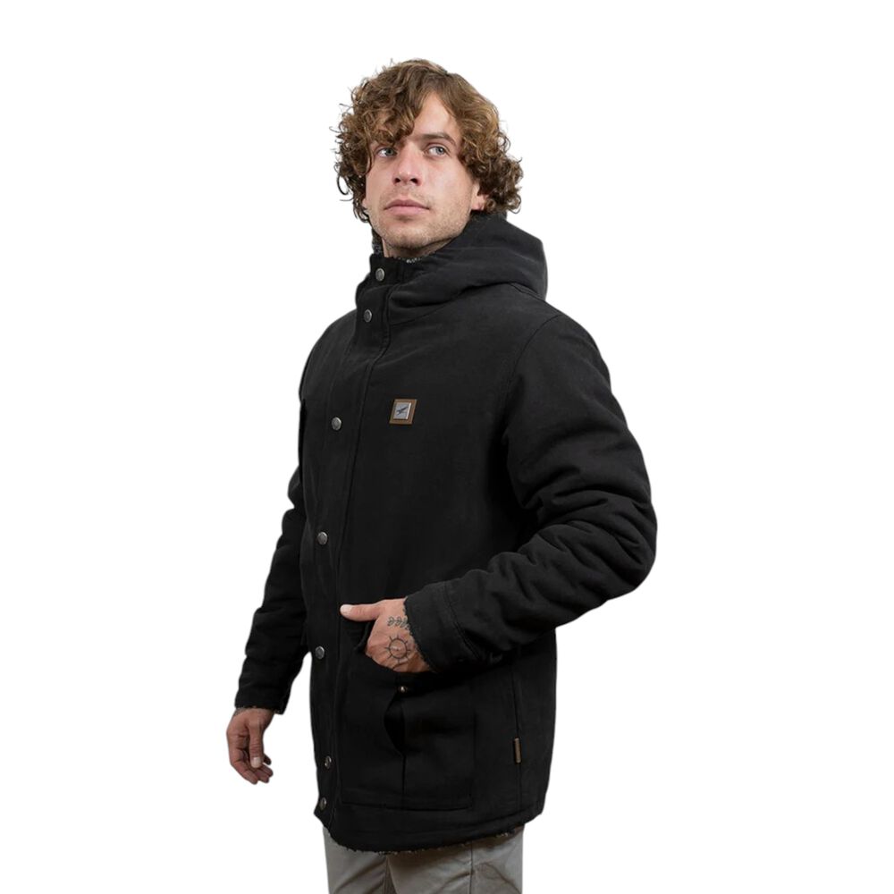 Chaqueta Canvas Reversible Woodstone V2 Negro Hombre Falcone image number 3.0
