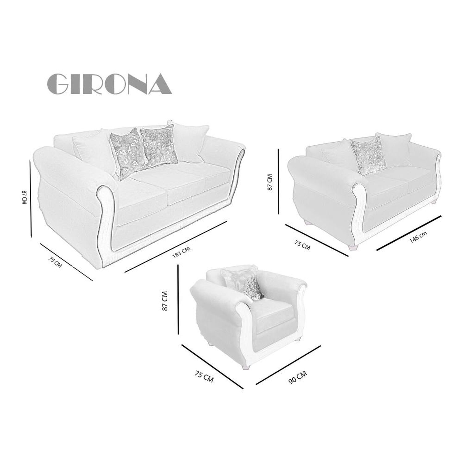 Juego De Living Elegant Detail Girona / 6 Cuerpos image number 4.0