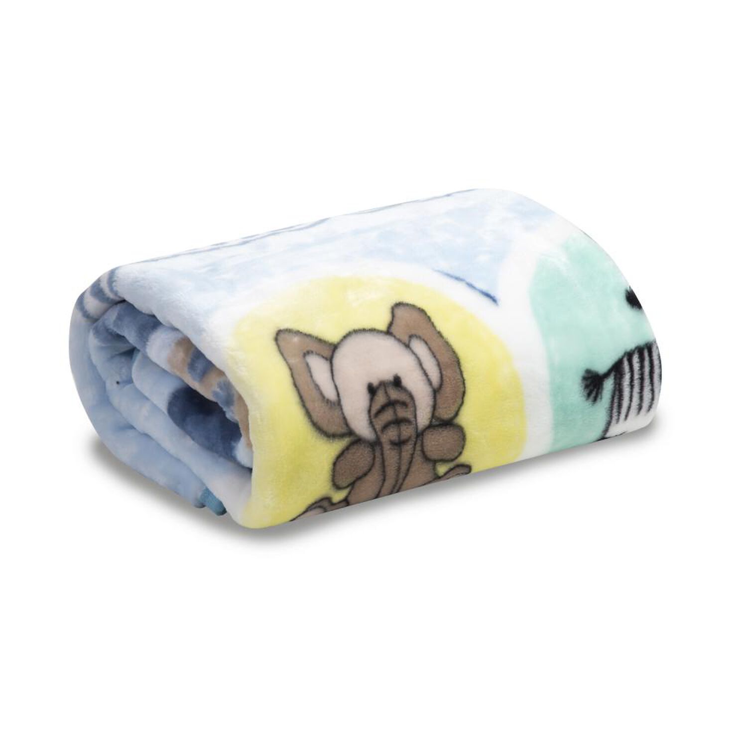 Frazada Reversible Bebesit Animal Celeste image number 2.0