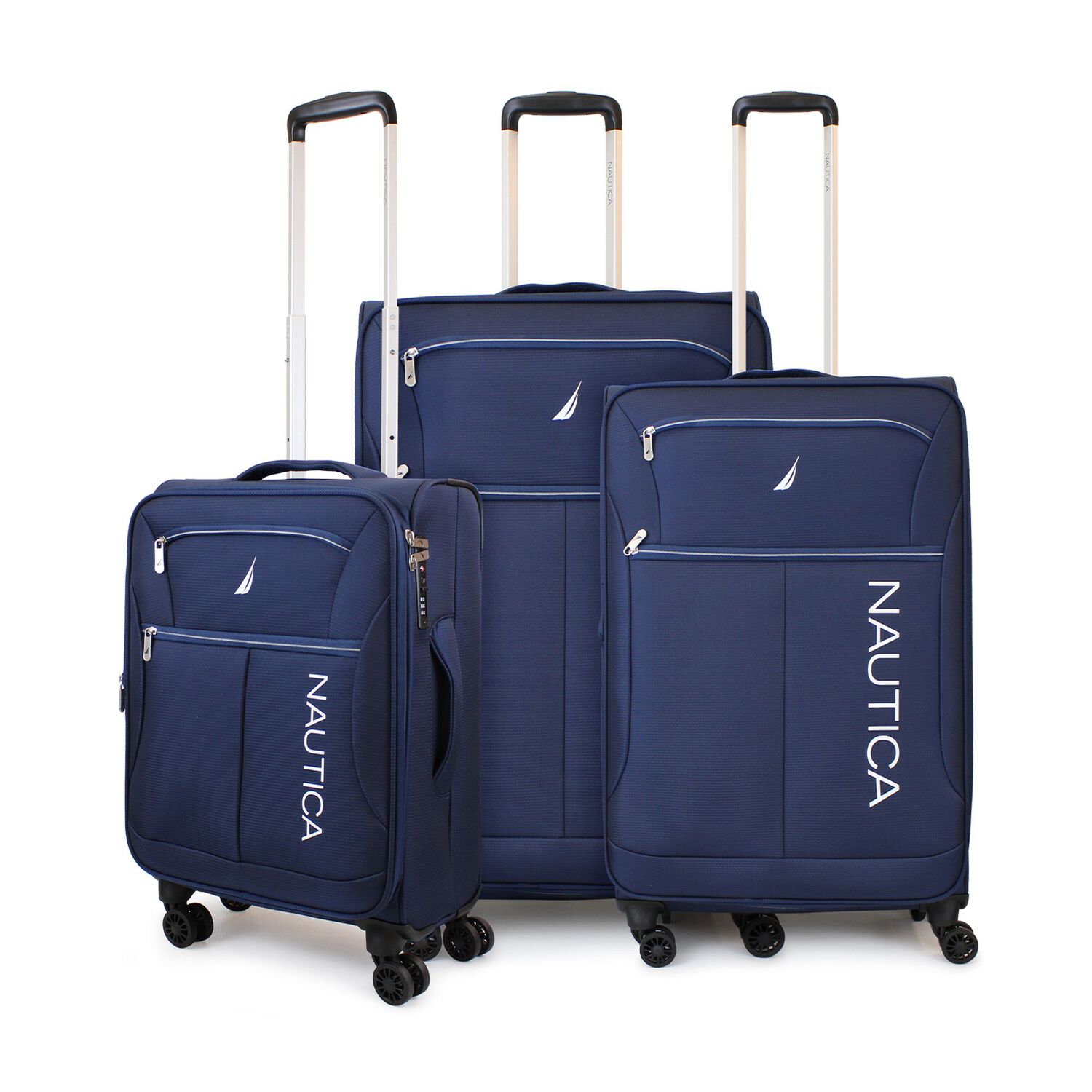 Set De 3 Maletas Blandas S+m+l Nautica Valencia Azul image number 0.0