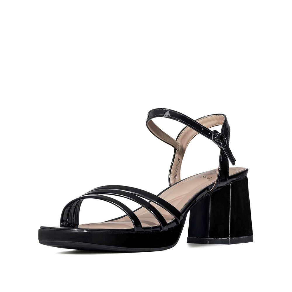 Sandaliataco Grueso Simil Charol Mujer Weide You531 image number 3.0