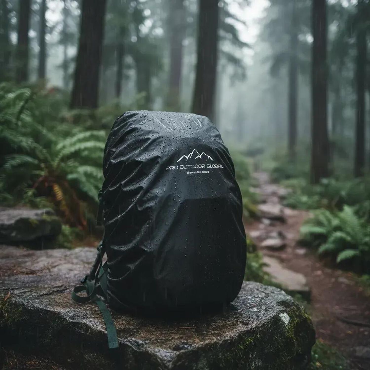 Cubre Mochila Contra Agua Impermeable Funda 45lts Negra image number 1.0