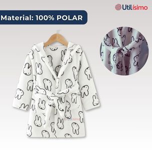Batas De Ba&ntilde;o Con Capucha Y Bolsillos Ni&ntilde;o Y Ni&ntilde;a Conejito